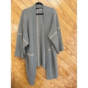Johnny Was Gray Cardigan Sweater
